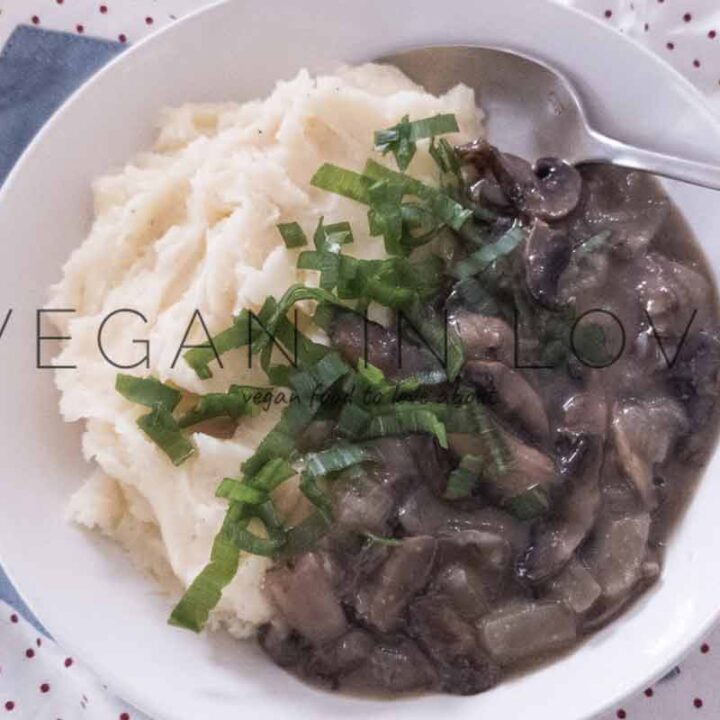 Mushroom Stroganoff with Mash Potatoes