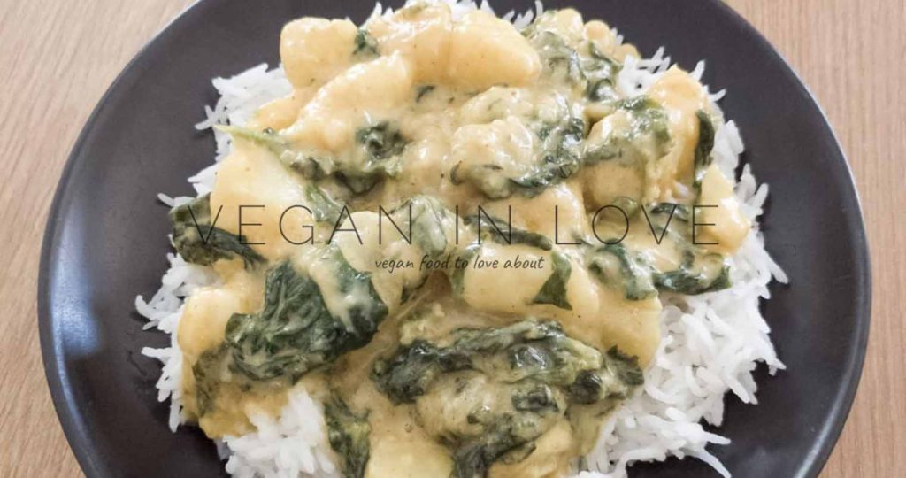 Potato and Spinach Curry | Super easy! | Vegan in love