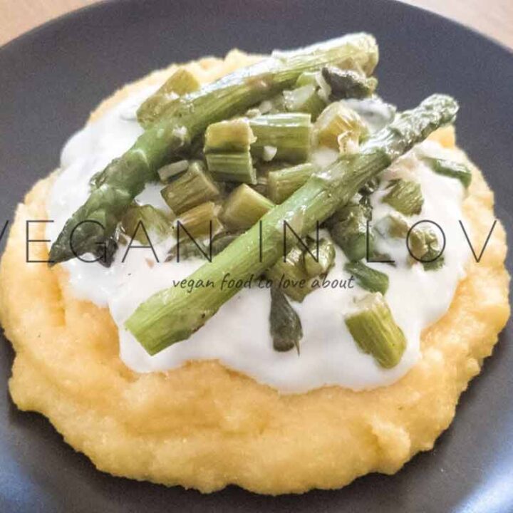 Polenta with asparagus