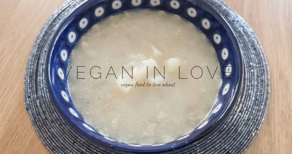 Potato and Coconut Milk Soup Super Easy Vegan in love