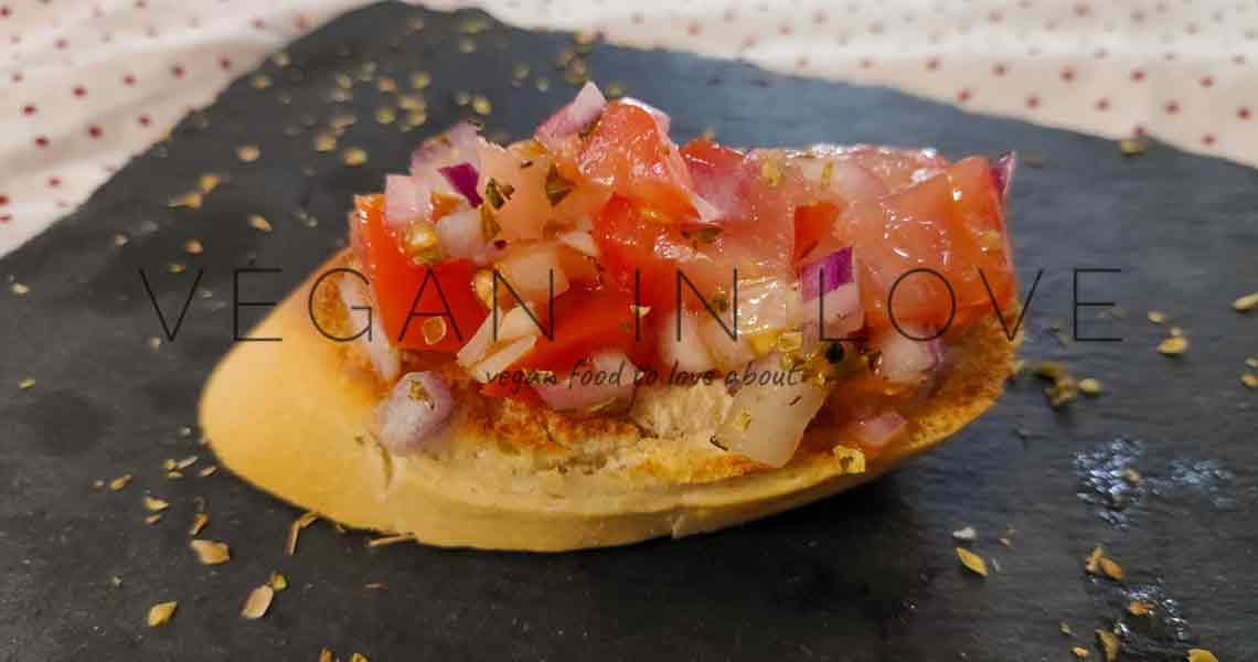 TOMATO BRUSCHETTA EASY RECIPE