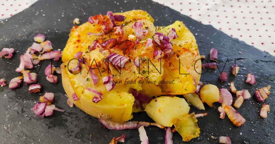 PAPAS APLASTADAS AL HORNO RECETA