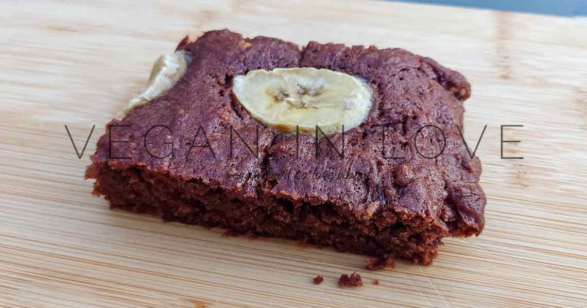 BROWNIES CON BANANA