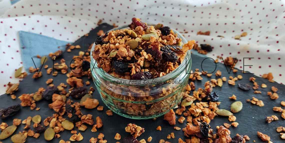 🔶Como hacer GRANOLA CASERA y SALUDABLE (receta VEGANA) 