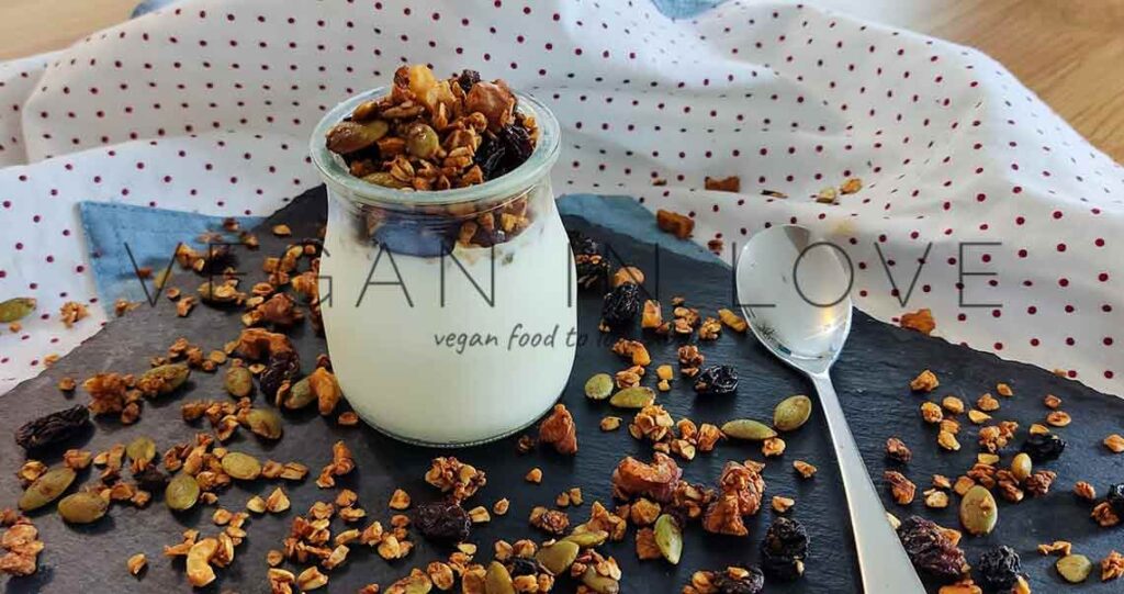 Healthy granola recipe made of delicious and nutritious ingredients. This recipe's not only gluten-free but also refined sugar-free great for a nourishing meal.