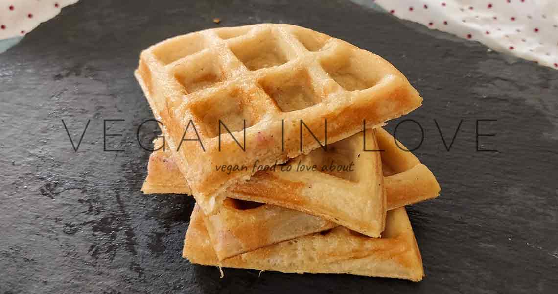 WAFFLES O GOFRES VEGANOS RECETA