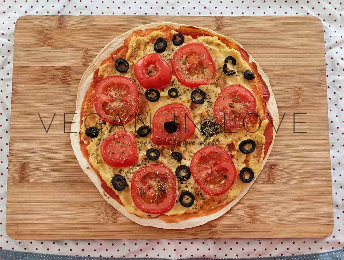 Vegan Tortilla Pizza Easy & Crispy Vegan in love