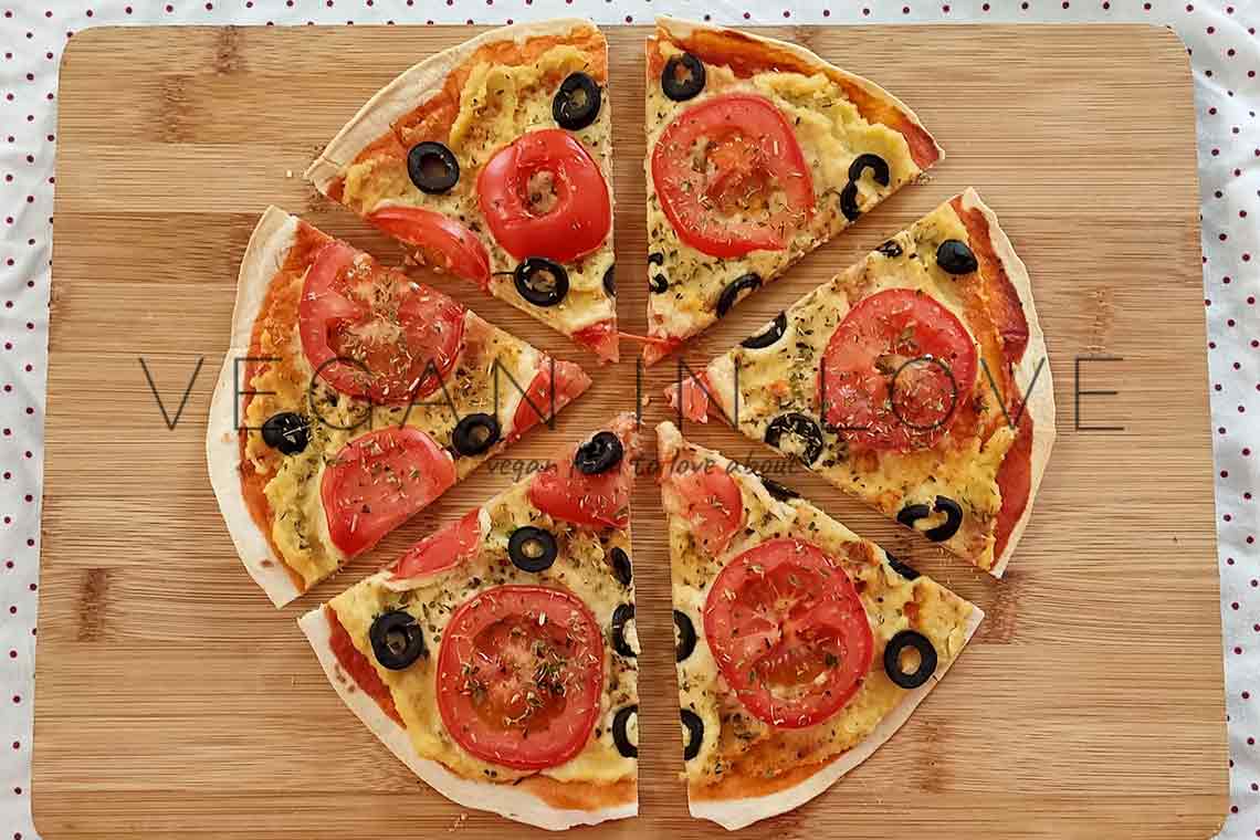 VEGAN TORTILLA PIZZA