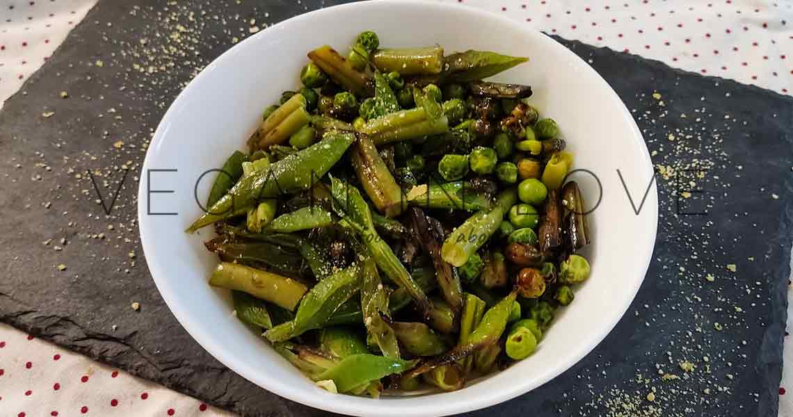 CHAUCHAS (JUDIAS VERDES) ASADAS