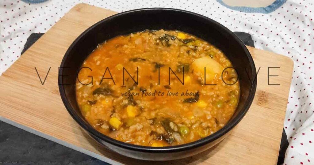 Vegetable Rice Soup Recipe Comforting Vegan in love