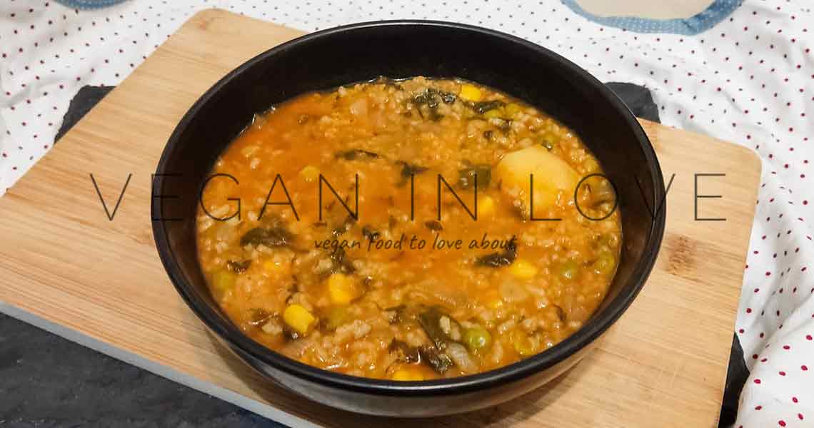 SOPA DE VERDURAS CON ARROZ