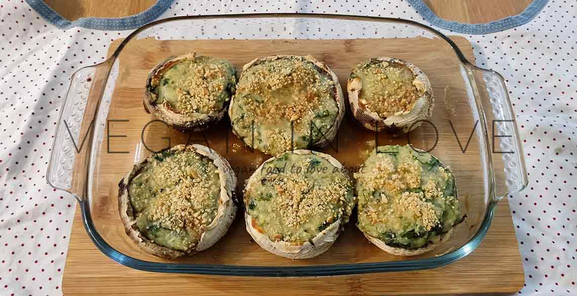 Stuffed Mushrooms Vegan | Creamy & Easy! | Vegan in love