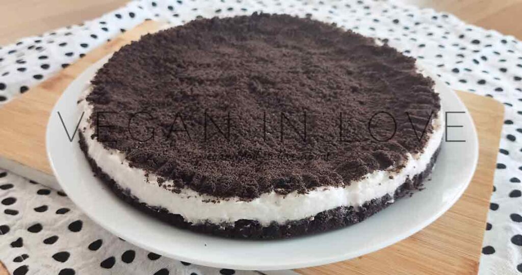 Oreo Vegan Cheesecake Nobake Dairyfree Vegan in love