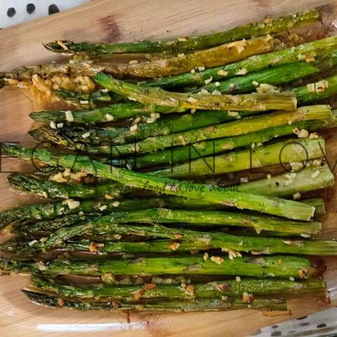OVEN ROASTED ASPARAGUS WITH GARLIC