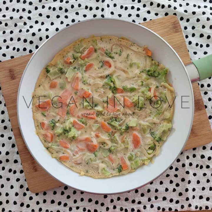 frittata vegana casera