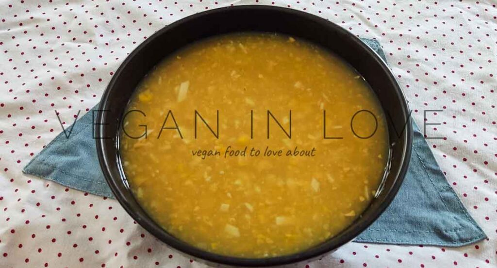 vegan sweetcorn soup recipe