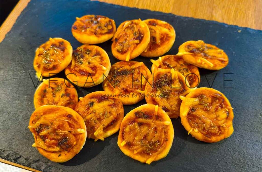 Receta de mini galletas de pizza