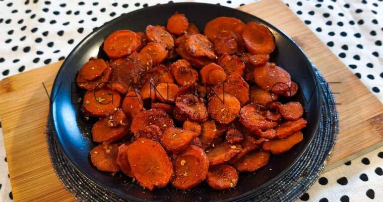 Easy maple glazed roasted carrots recipe – oil-free
