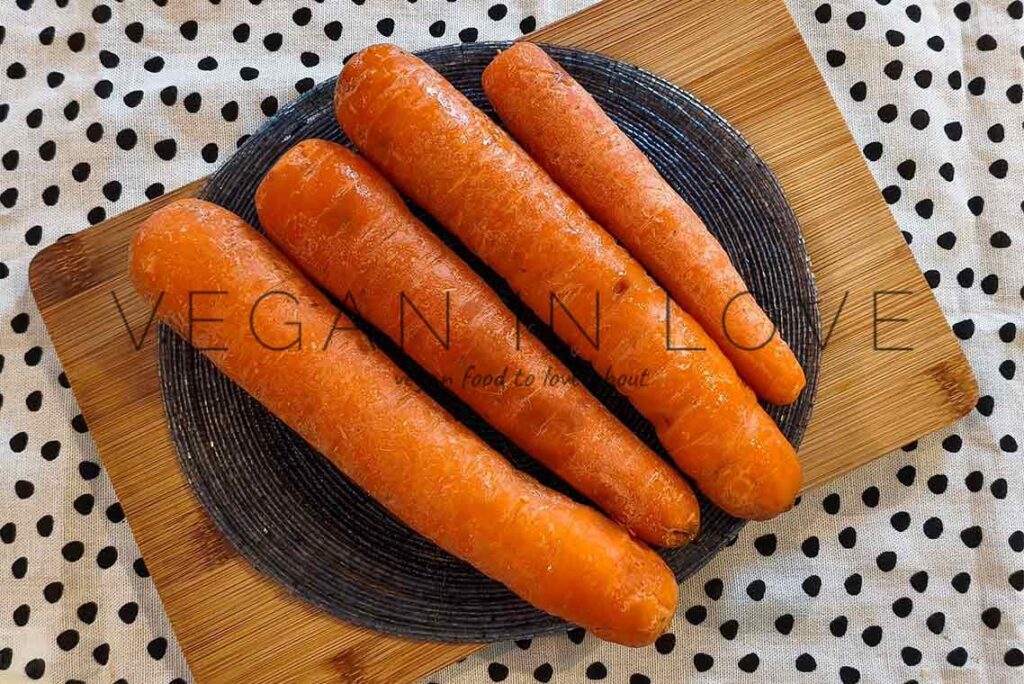 zanahorias asadas glaseadas con jarabe de arce