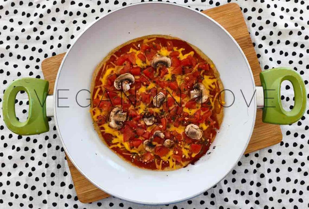 receta de pizza liquida vegana
